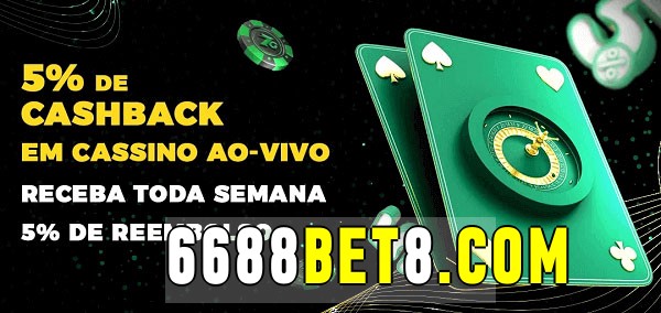 Promoções do cassino ao Vivo 6688bet 